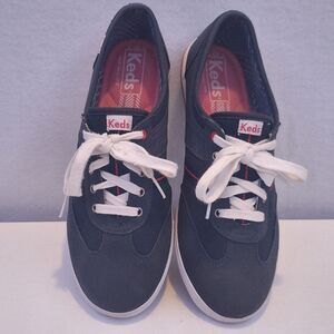 Keds Craze II Women's Shoes Size 6.5 Navy Blue Red Canvas Mesh Sneakers WF46598M